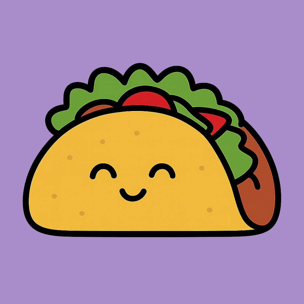 Taco_on_Lavender_Background